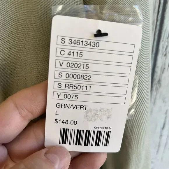 Marrakech Anthropologie Womens Utility Cargo Jacket Size L Green Grunge Lyocell - Picture 11 of 14